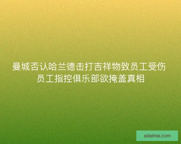 曼城否认哈兰德击打吉祥物致员工受伤 员工指控俱乐部欲掩盖真相
